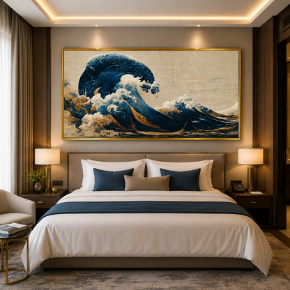Majestic Ocean Wave Canvas Wall Art Painting For Home Decor