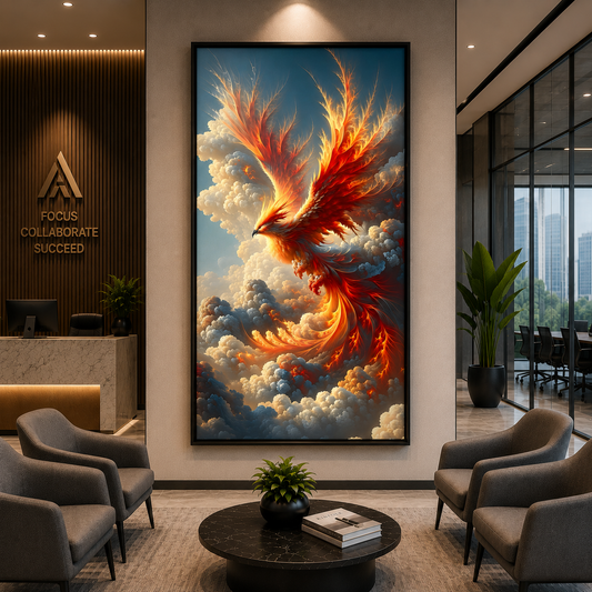 Phoenix Wall Art Canvas Painting