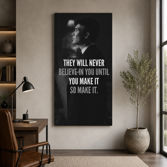 Believe in You Motivational Wall Art Canvas for Office Decor