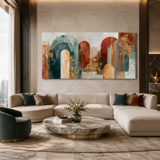 Luxury Arch Abstract Canvas Wall Art Painting