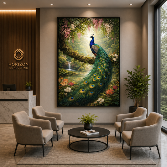 Peacock Vastu Canvas Painting