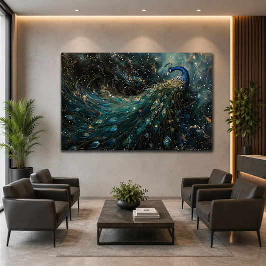 Peacock Canvas Painting