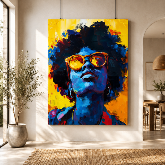 Abstract Woman Canvas Painting