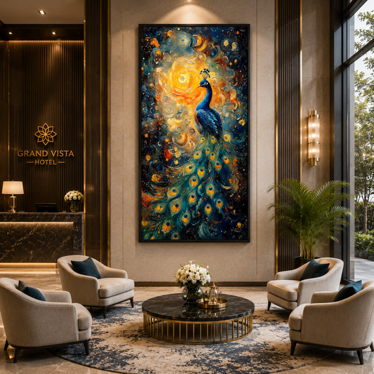 Peacock Wall Painting