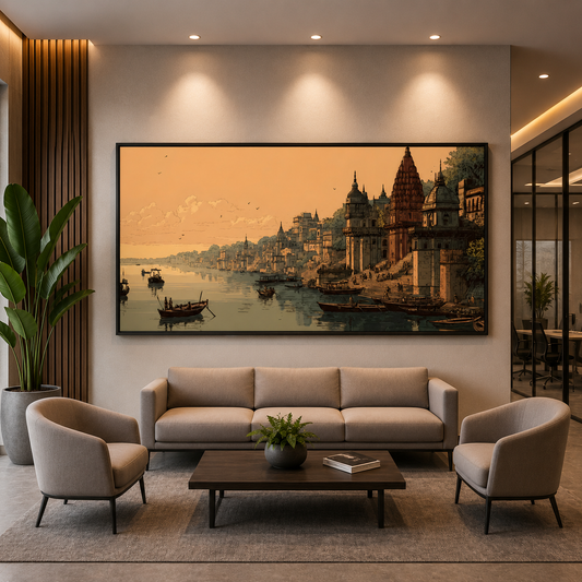 Banaras Ghat Wall Art