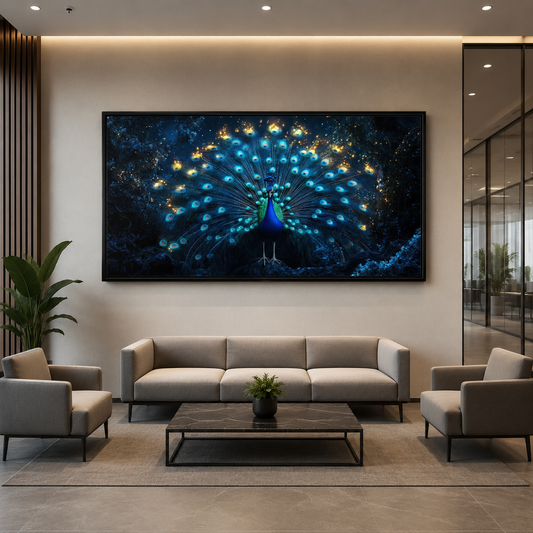 Peacock Wall Art Canvas