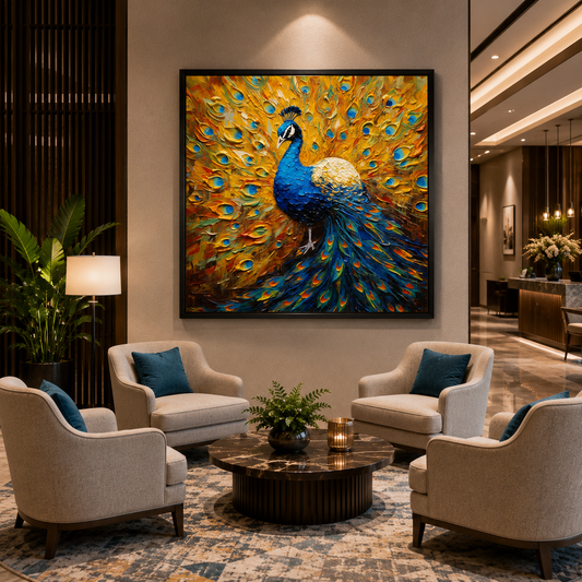 Peacock Vastu Canvas Painting
