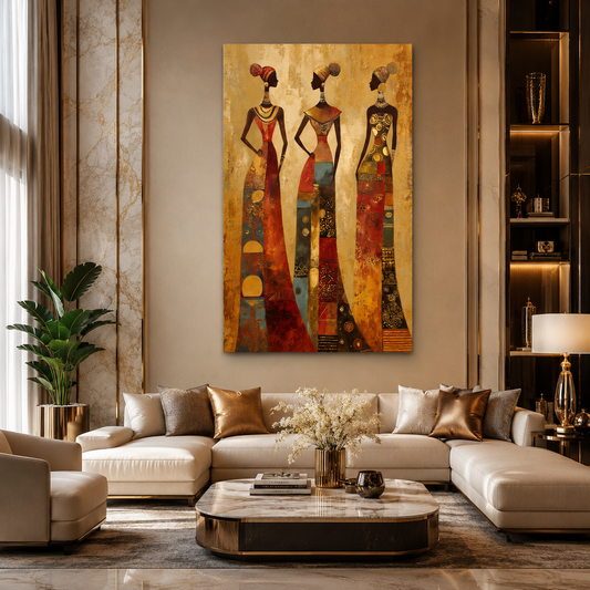 African Women Canvas Painting