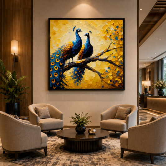 Peacock Wall Painting