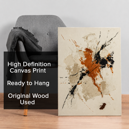 Minimalist Neutral Abstract Canvas Wall Art Painting