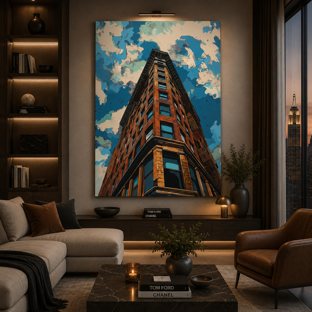 Modern Architectural Building Canvas Wall Art