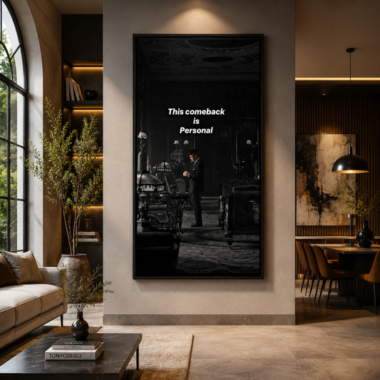 Motivational Success Quote Canvas Poster for Luxury Wall Decor