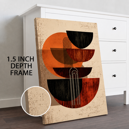 Boho Geometric Abstract Wall Art Canvas Painting for Modern Decor