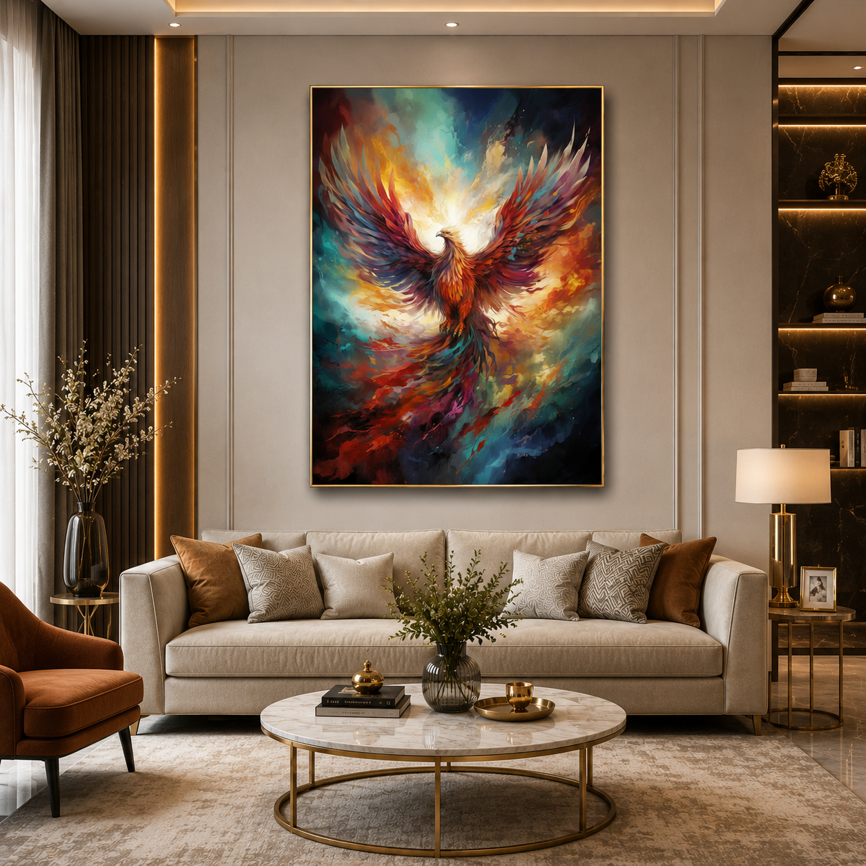 Phoenix Wall Art Elegant Artwork for Home and Office