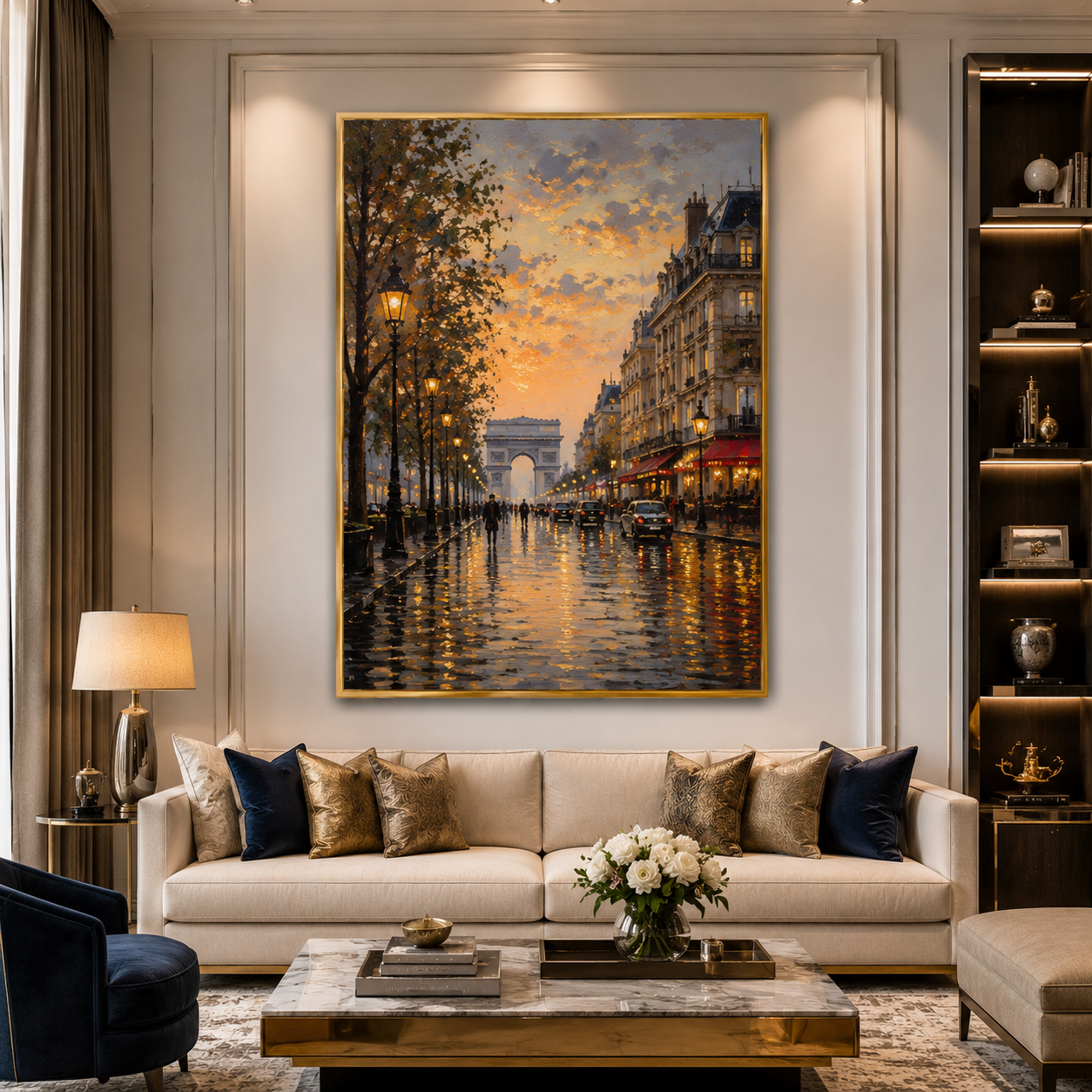 Banaras Ghats Spiritual Canvas Art Painting for Home Decor