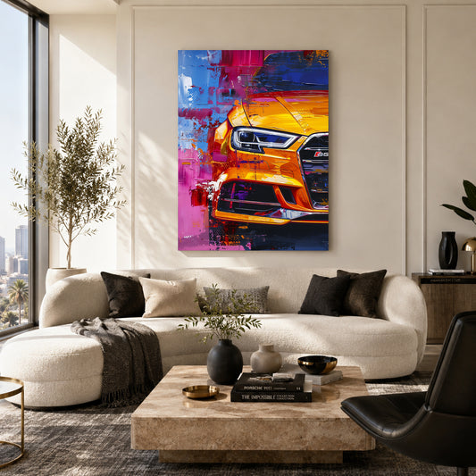 Audi RS3 Car Canvas Painting