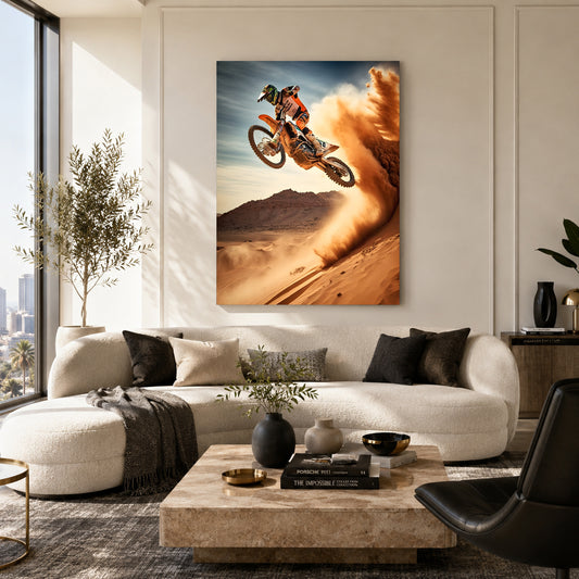 KTM Dirt Bike Car Canvas Painting