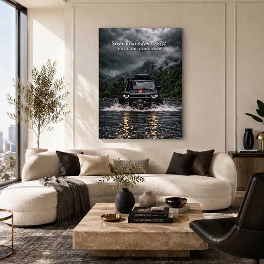 Land Rover Defender Car Canvas Painting