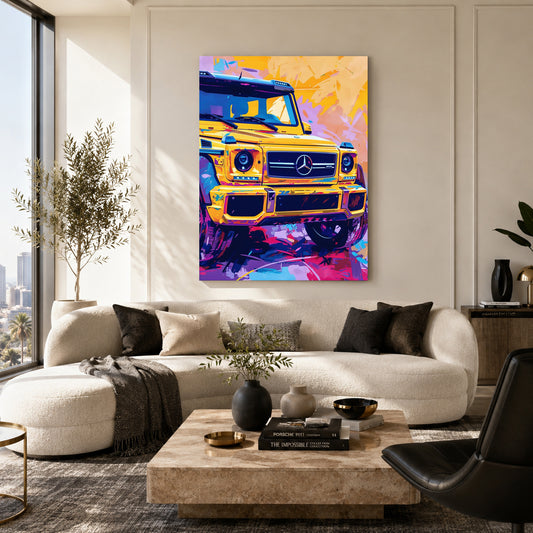Mercedes G-Class Pop Art Canvas Painting