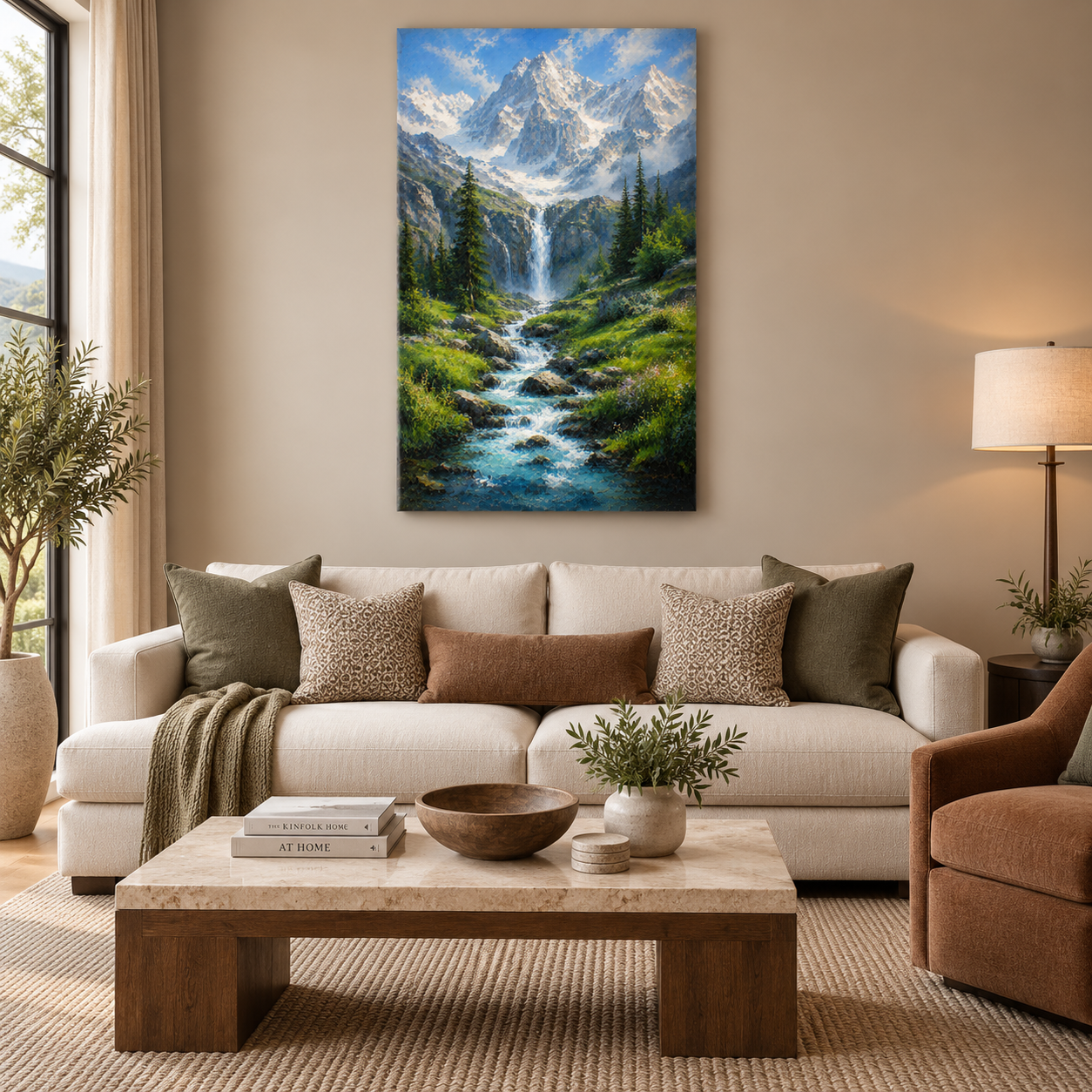 Beyond the Pines Alpine Wilderness Canvas Wall Art
