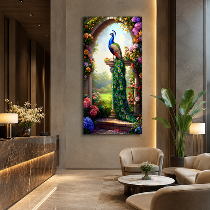 Elegant Peacock Vastu Canvas Painting for Modern Wall Decor