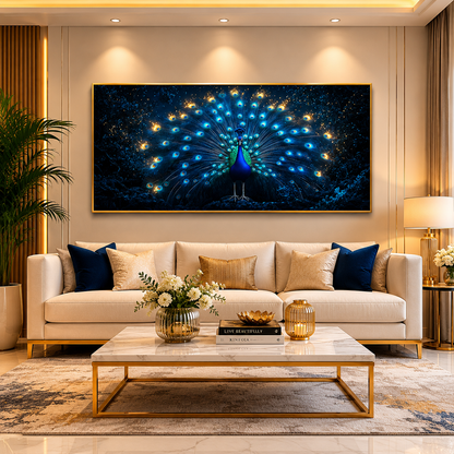 Traditional Peacock Vastu Wall Art Canvas Painting