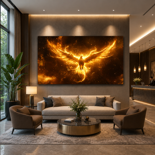 Phoenix Vastu Canvas Painting