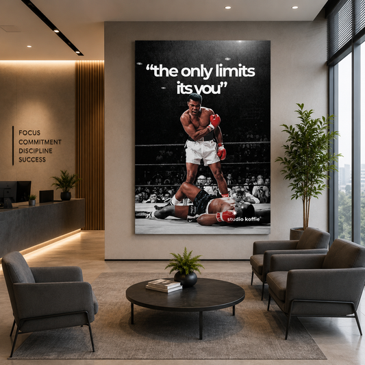 The Only Limits Are You Boxing Motivation Wall Art Canvas Print