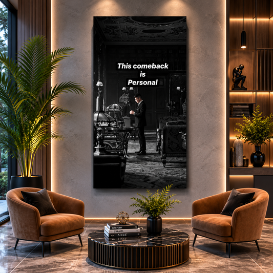 Motivational Success Quote Canvas Poster for Luxury Wall Decor