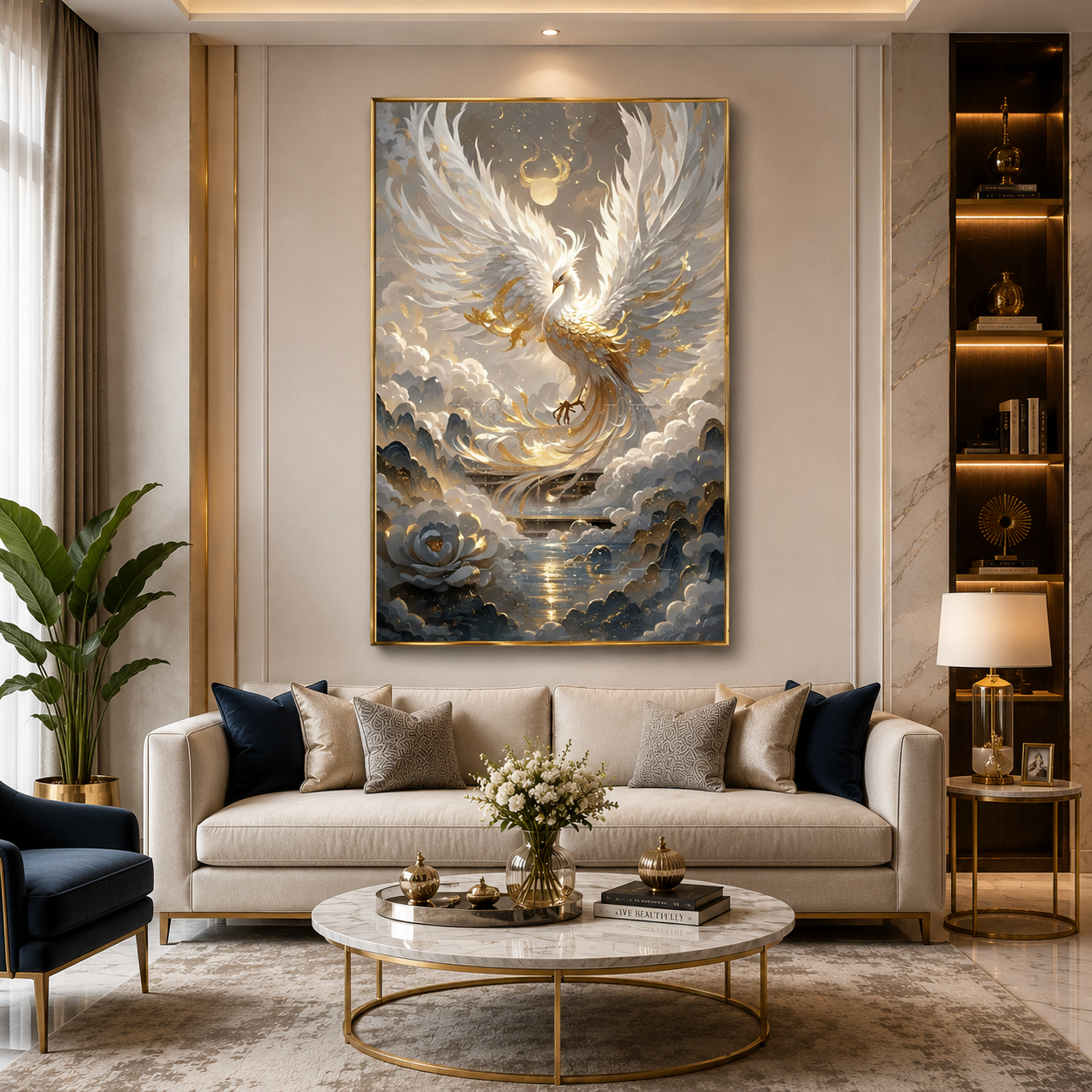 Phoenix Wall Art Premium Canvas Painting for Wall Decor