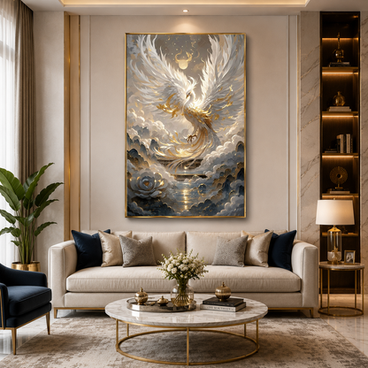 Phoenix Wall Art Premium Canvas Painting for Wall Decor