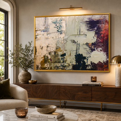 Modern Neutral Abstract Canvas Wall Art Painting Decor