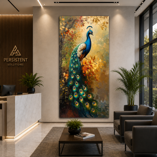 Peacock Vastu Canvas Painting