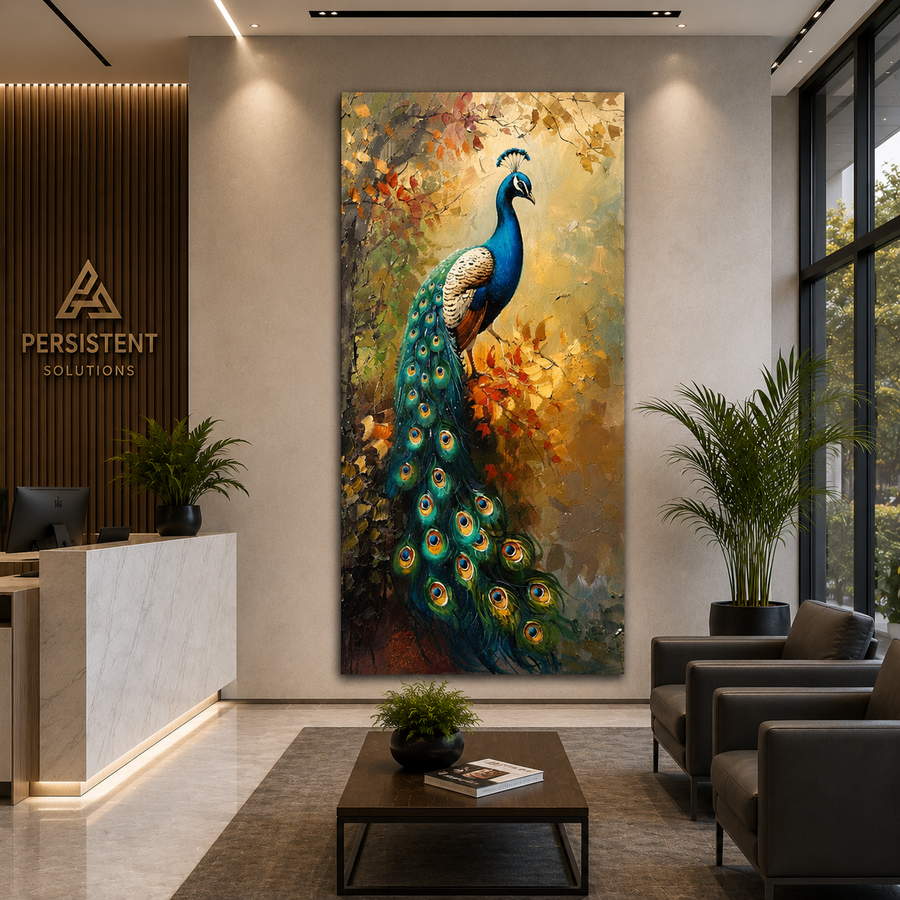 Peacock Vastu Canvas Painting