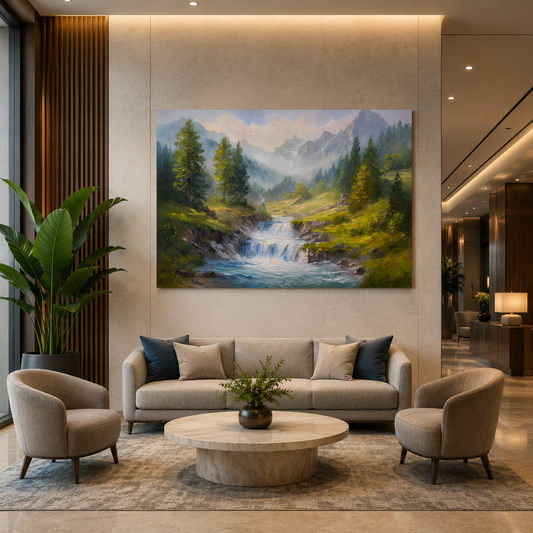Waterfall Canvas Painting