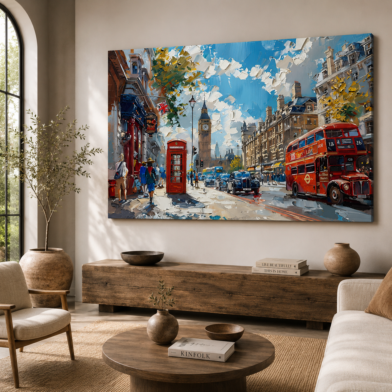 London City Street Canvas Wall Art