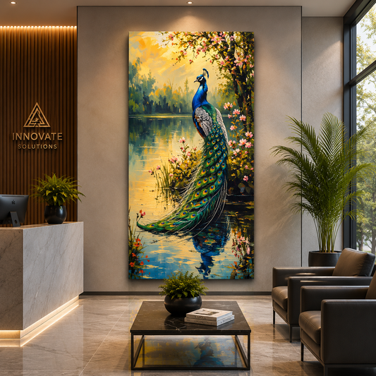 Peacock Wall Art Canvas