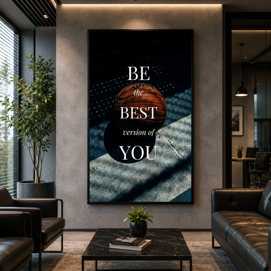 Be the Best Version of You Basketball Motivational Wall Art