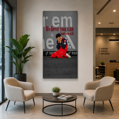 Believe You Can Inspirational Sports Motivation Wall Art