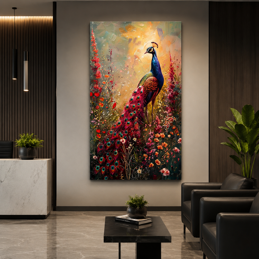Peacock Canvas Wall Art