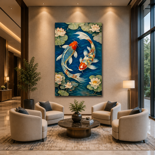 Premium Koi Fish Canvas Wall Art
