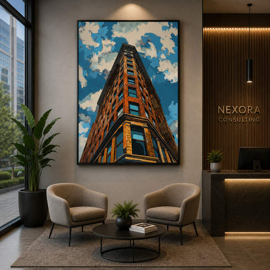 Modern Architectural Building Canvas Wall Art