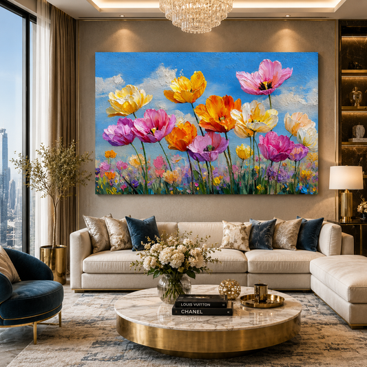  Floral Canvas Painting 