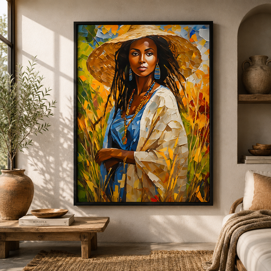 African Woman Canvas Painting