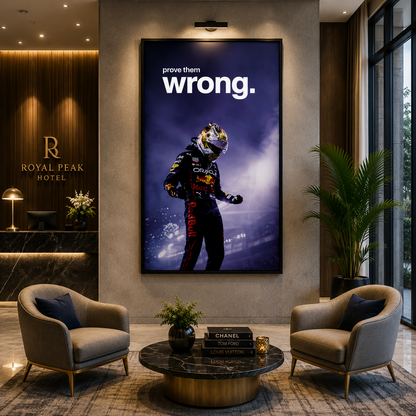Prove Them Wrong Racing Motivation Wall Art Canvas Poster Print