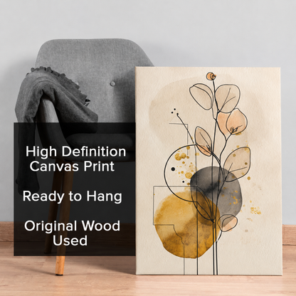 Minimalist Botanical Line Art Canvas Wall Decor for Modern Homes