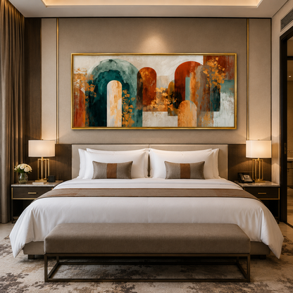 Luxury Arch Abstract Canvas Wall Art Painting