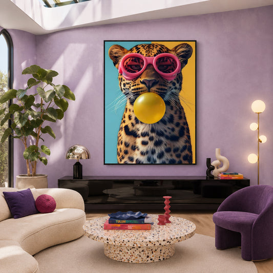 Bubblegum Beast Maximalist Wall Art