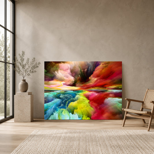 Colorful Abstract Canvas Wall Art for Modern Living Room Home Decor