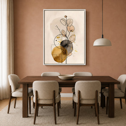 Minimalist Botanical Line Art Canvas Wall Decor for Modern Homes